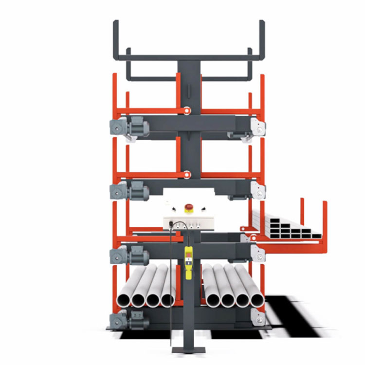 伸缩悬臂式仓储架 钢管货架 长物料存储架 CK-SS-196 ag8九游会